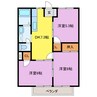 ラフィネＳＡＮＯ Ⅱ 3DKの間取り