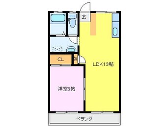 間取図 近鉄名古屋線/白子駅 徒歩11分 2階 築30年