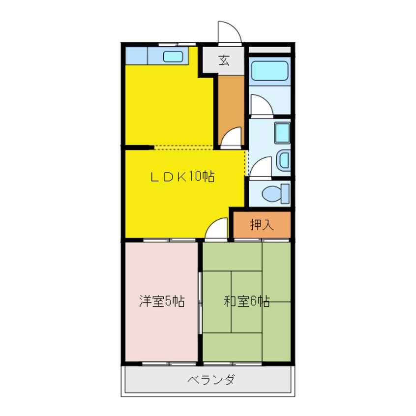 間取図 レジデンス道伯 Ｃ棟