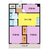 サニーサイド竹野 3DKの間取り