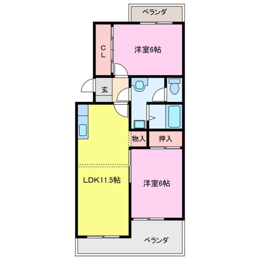 間取図 ホワイトピア江島台