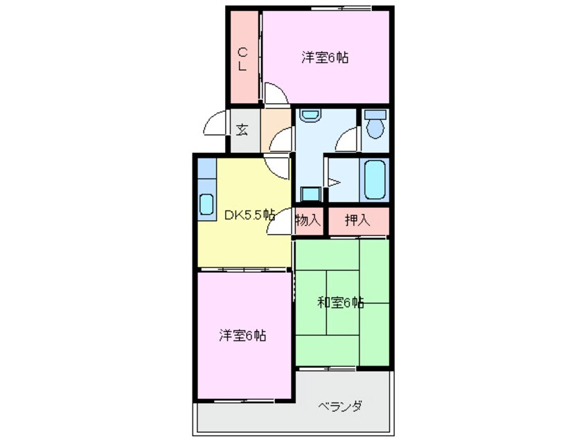 間取図 ホワイトピア江島台