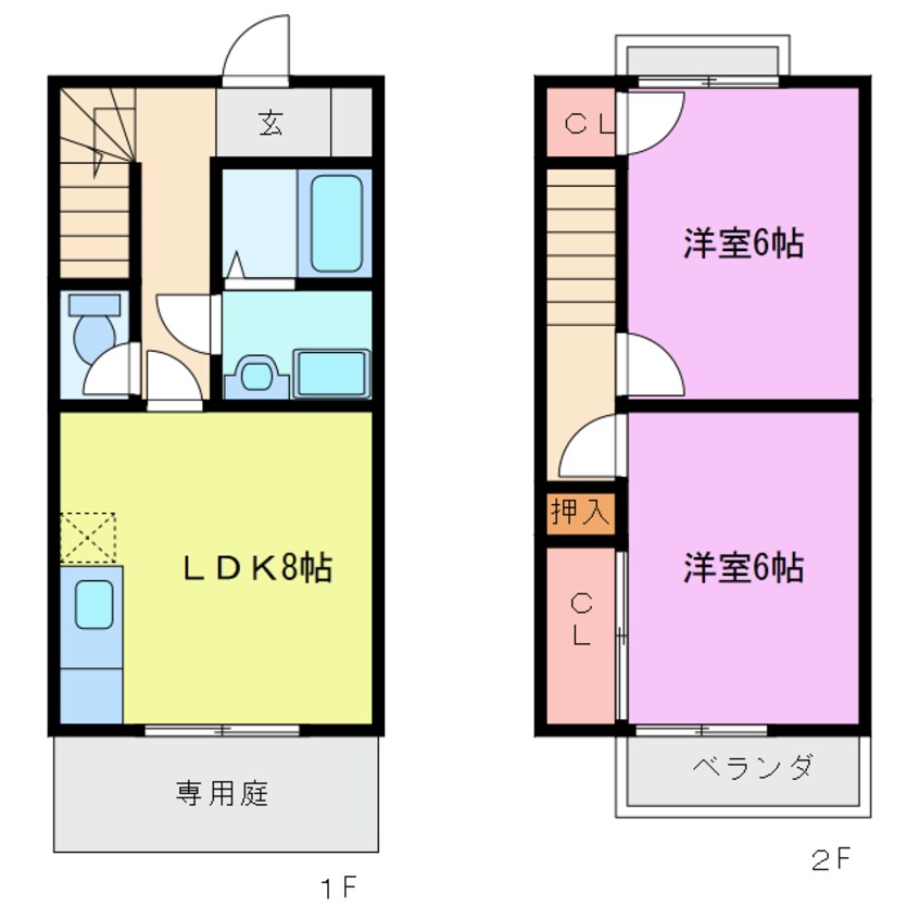 間取図 ビアリッツ ＳＵＺＵＫＡ