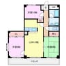 レジデンス若松 3LDKの間取り