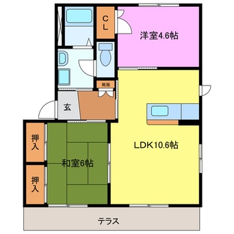 間取図 シダーｓグランデＢ棟