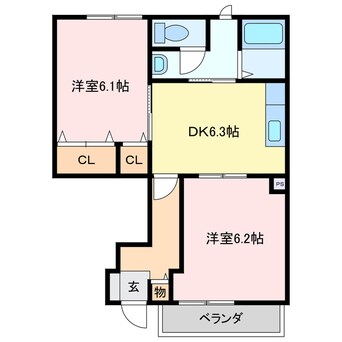 間取図 ランドマーク　２００２　１