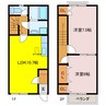 rapport sumiyoshi Ⅱ 2LDKの間取り