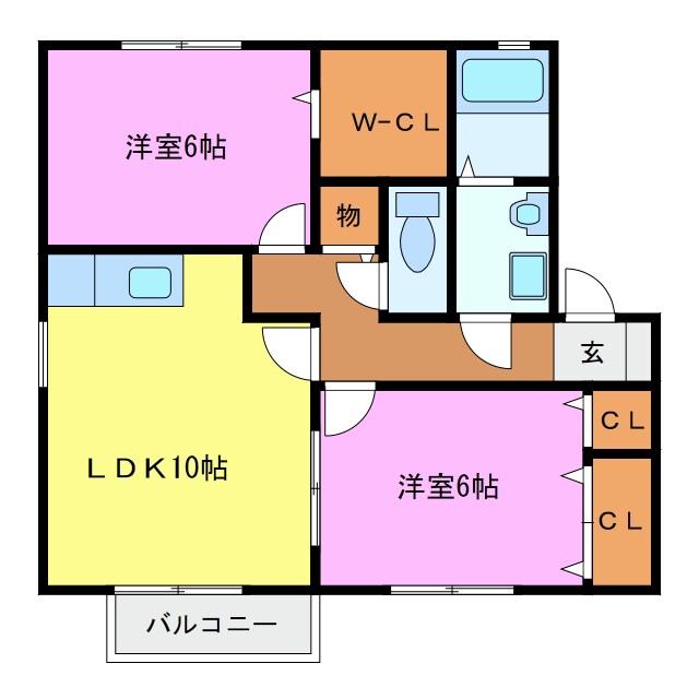 間取り図 メープル　Ｂ棟