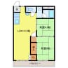 アルファータウン 2LDKの間取り