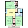 セジュールＨＡＮＡＮＯ Ｂ棟 3DKの間取り