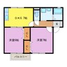 Ｃａｓａ Ｗａｋａｍａｔｓｕ Ａ棟 2DKの間取り