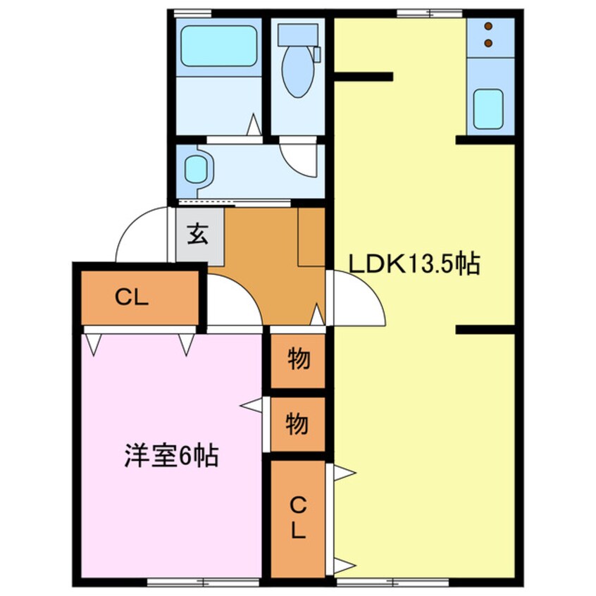 間取図 セジュール江島本町