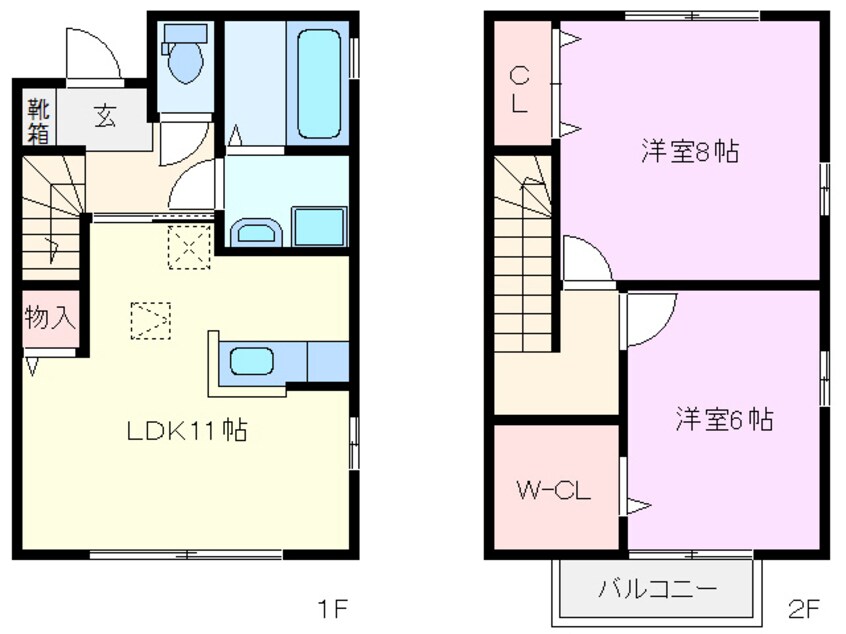 間取図 パピルス Ａ棟