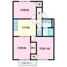 ファミール Ｄ 3DKの間取り