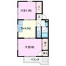 ヤマハハイツ白子 Ⅲ 2DKの間取り