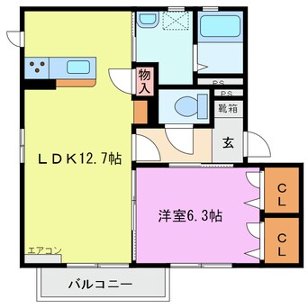 間取図 ウイングＡ棟