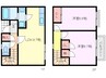花水木 Ⅱ 2LDKの間取り