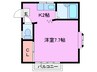 コーポタナベ 1Kの間取り