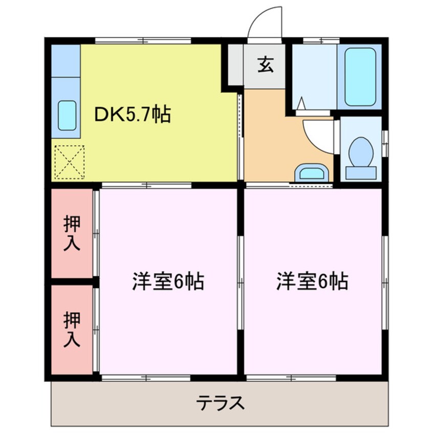 間取図 マリンハイツC棟