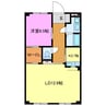ハイツＭ 1LDKの間取り