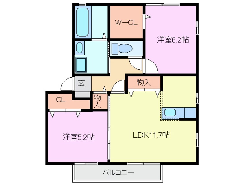 間取図 ハーモネスト Ｂ棟