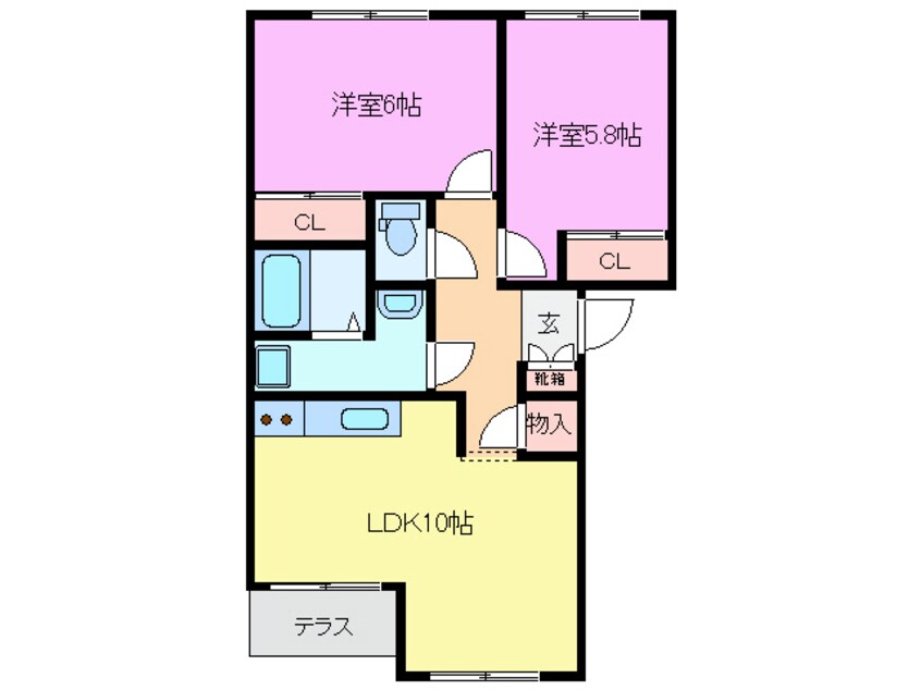 間取図 ヴィスコンティ・Ｓ