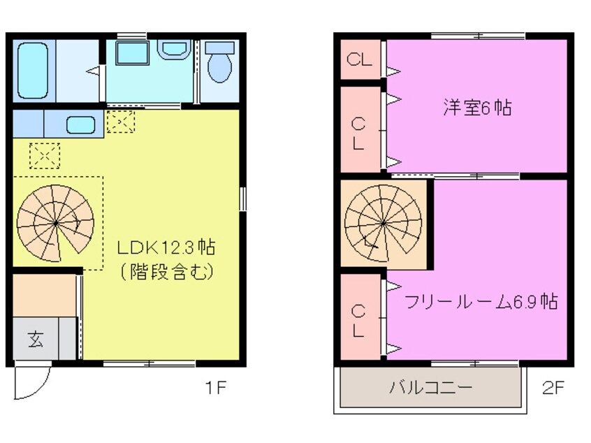 間取図 rapport東山