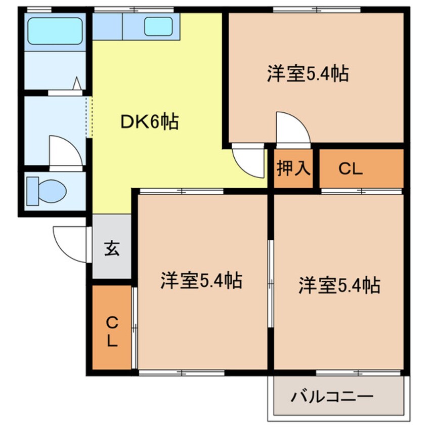間取図 シティライフ原永