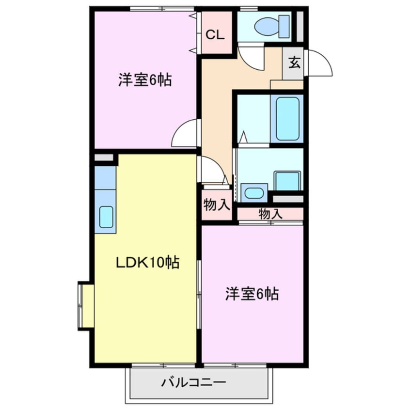 間取図 ハニーネスト Ｃ棟