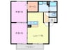 近鉄名古屋線/白子駅 徒歩10分 2階 築19年 2LDKの間取り