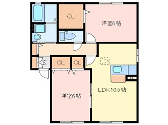 間取図 ボヌール　アビテ　Ａ棟