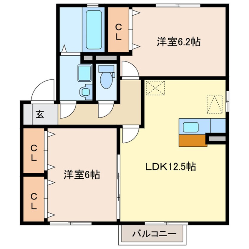 間取図 e-ヴィレッジＡ棟