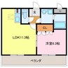ピアリー 1LDKの間取り