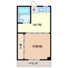 コーポ中 1DKの間取り