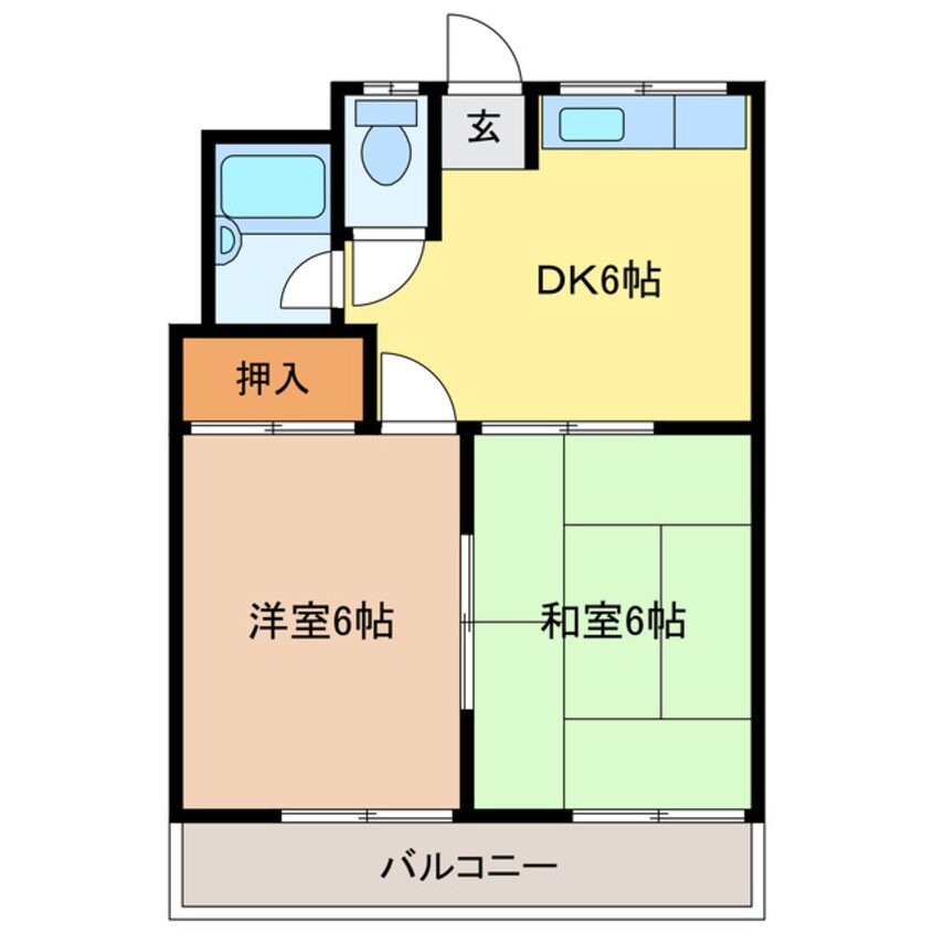 間取図 第２コーポ優珈里