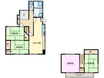 間取図 長太新町　川邊邸