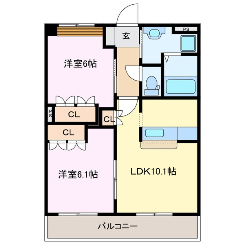 間取図 エルピスハイムＡ棟