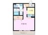 Casa　mia 1Kの間取り