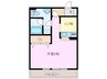 Casa　mia 1Kの間取り
