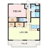 エスペランサ・アイ 1LDKの間取り