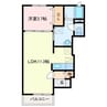 プリムローズ 1LDKの間取り