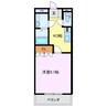 コンフォート・アルファ 1Kの間取り