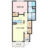 サニー　ペスカＢ棟 1LDKの間取り