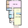 カーム 1LDKの間取り