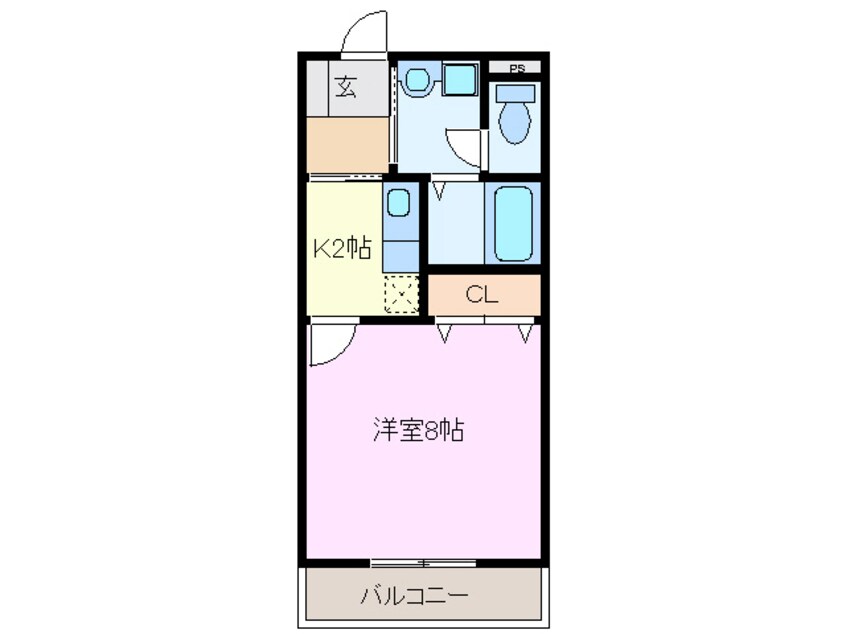 間取図 ベルメゾンキョ－ワ
