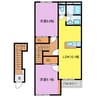 スカイハイツキララ 2LDKの間取り