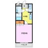 フィオーレ 1Kの間取り