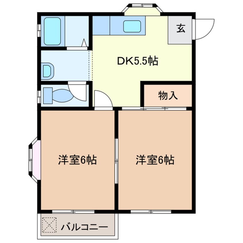 間取図 アメニティハイツ宮前