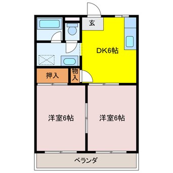 間取図 アメニティーハヤト