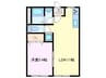 パティオ前川 1LDKの間取り